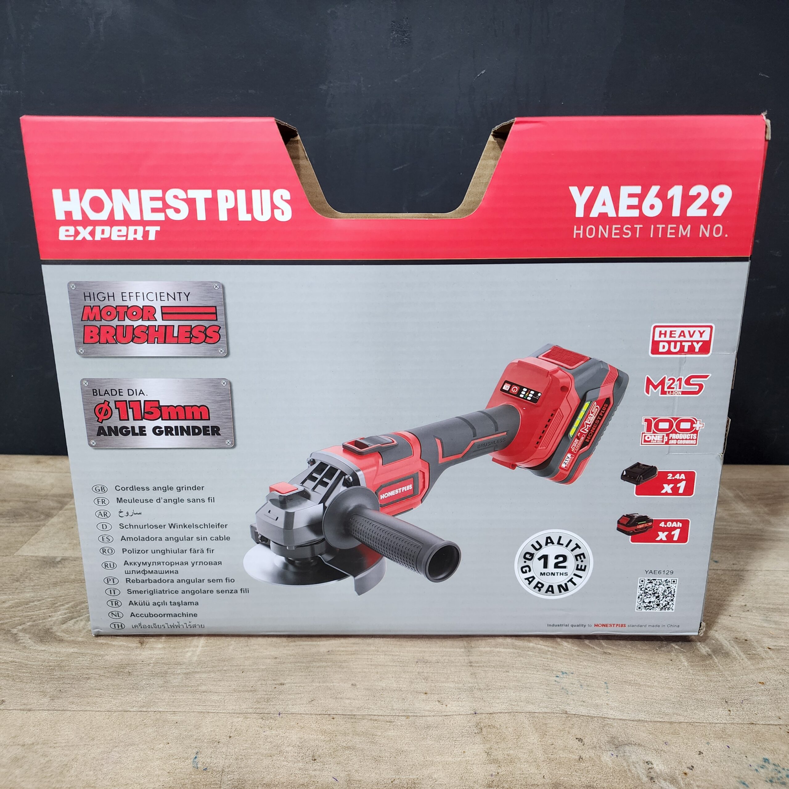 Meuleuse d'angle sans fil HONESTPLUS 21V 115mm BRUSHLESS YAE6129 - Image 3
