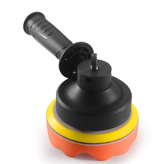 Tête de polissage multifonctionnelle pour voiture, tête de conversion pour polisseuse orbitale avec tampons en mousse/laine, kit de polissage pour cire et polissage. - الصورة 7