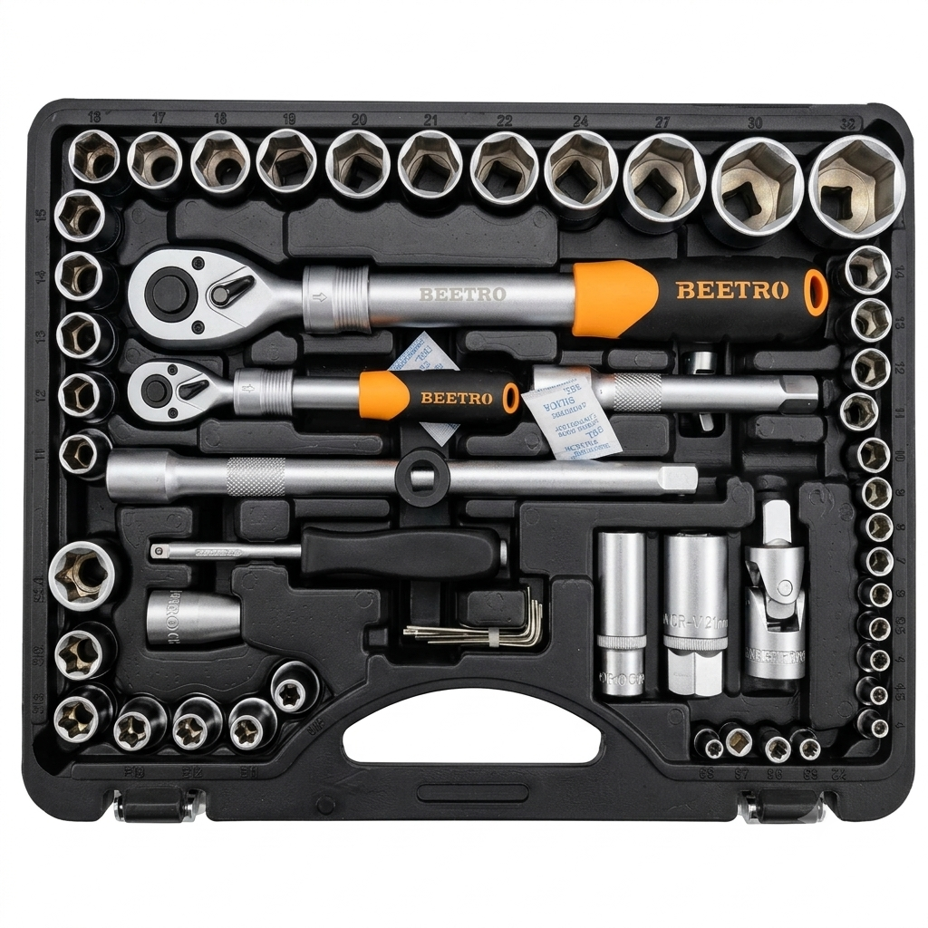Coffret a douilles et accessoires 108 pieces BEETRO TC0760 - الصورة 2
