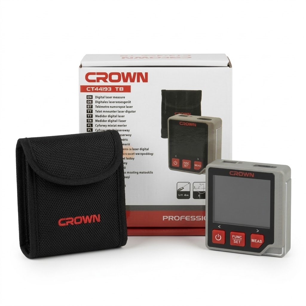 Télémètre numérique laser 80m CROWN CT44193