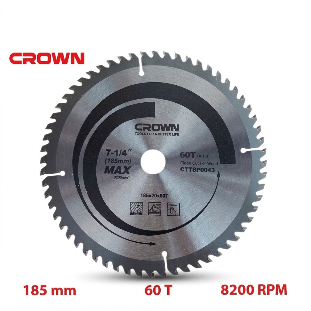 DISQUE A BOIS 185MM-Z40 CROWN CTTSP0012