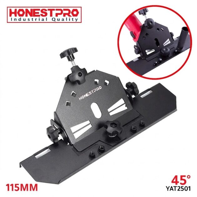 Support de découpe faïence et carreaux 45° pour meuleuse HONESTPRO YAT2501