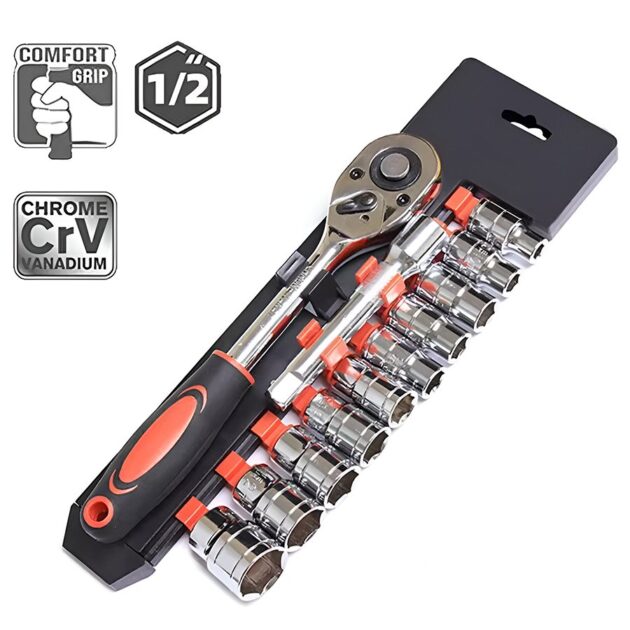 Jeu clé a douille / Clé à bougie 12 pièces 8 – 22mm