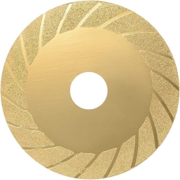 Disque diamanté pour meuleuse d'angle pour verre et pierre, 115mm X 22.23mm