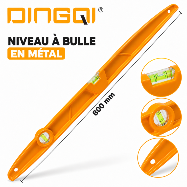 Niveau à bulle en metal 80cm DINGQI 53180