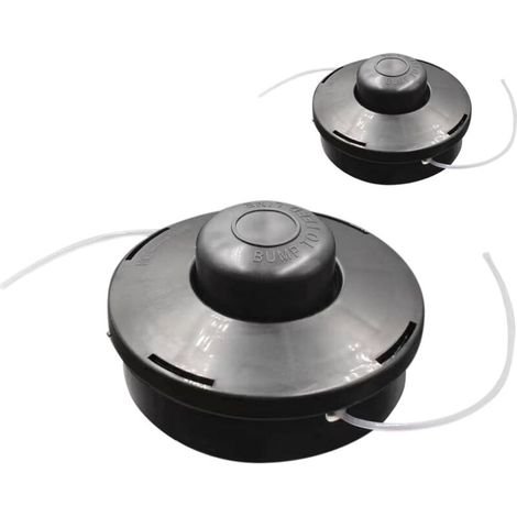 Tête de rechange universelle pour débroussailleuse à essence M10 x 1,25, double fil (noire)