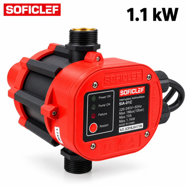 serveau automatique pour pompe à eau 10bar SOFICLEF SIA-01C