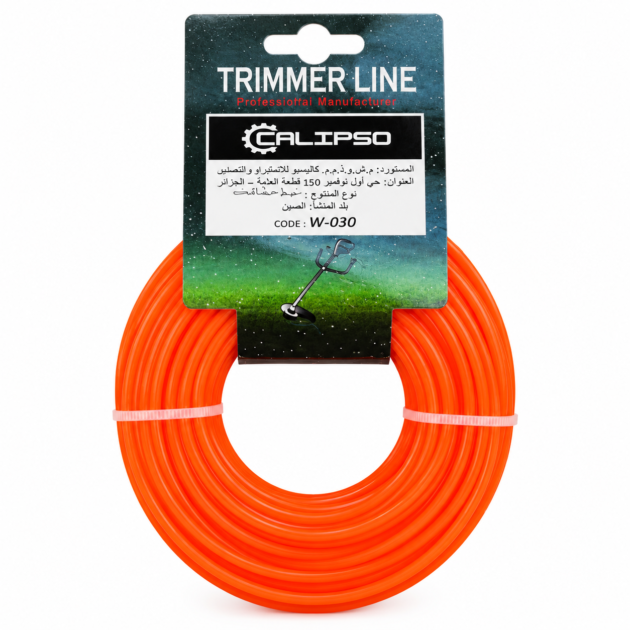 Fil de coupe pour débroussailleuse de 15 metres 3.0mm rouge CALIPSO W-030